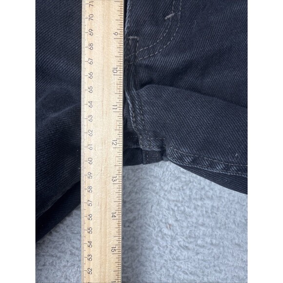 Levis 550 Relaxed Fit Denim Black Jeans Men’s Size Tag (38X32) Measures (36x31) - Picture 4 of 7